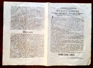 16723-STATO PONTIFICIO,RAVENNA,LUIGI AMAT CARD.,S.MARIA IN VIA,MORBO DEI CAVALLI - Imagen 1 de 2