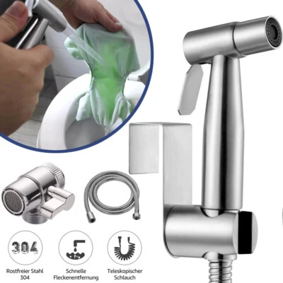 Bidet Brause Edelstahl Handbrause Duschbrause WC Hand Duschkopf Duschbrause - Bild 1 von 4