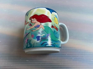 vintage DISNEY The Little Mermaid 1990s Coffee MUG Japan - Picture 1 of 11