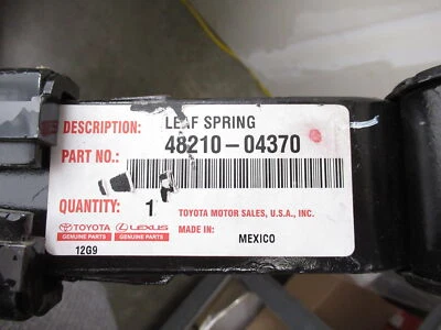 Genuine OEM Toyota 48210-04370 Passenger Rear Leaf Spring Assy 2005-2011 Tacoma - Image 1 of 4