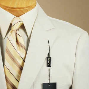 40R Ibiza 2 Button Beige Sport Coat 40 Regular - IB04 - Picture 1 of 6