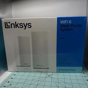 A Linksys AX2200 Dual-Band Intelligent Mesh WiFi 6 System 2 Pack MX20WH2 - Picture 1 of 18