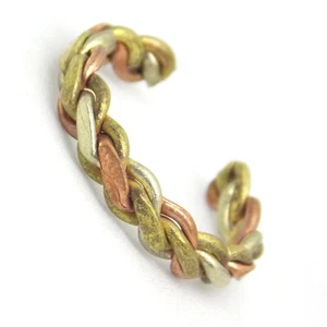 Pure Copper Tibetan Adjustable Ring Healing Multi Patterns Design Indian SU04 - Picture 1 of 2