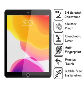 For iPad 7th 10.2"【A2197/A2198/A2200】Clear Tempered Glass Screen Protector - Picture 1 of 7