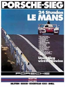 Porsche  Win 24 hrs Lemans 1976 Factory Poster New - Bild 1 von 1