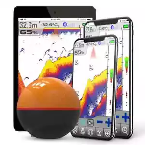 Wireless Fish Finder Depth Echo Sounder Dual Frequency Sonar Alarm TransducerGPS - Picture 1 of 21