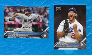 CLAYTON KERSHAW 2024 TOPPS NOW LOT (2) RECORD FOR SCORELESS STARTS 200 W DODGERS - Picture 1 of 2