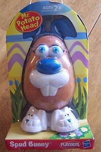 NUEVO en PAQUETE Playskool Mr. Cabeza de patata Spud Bunny azul Pascua - Imagen 1 de 5