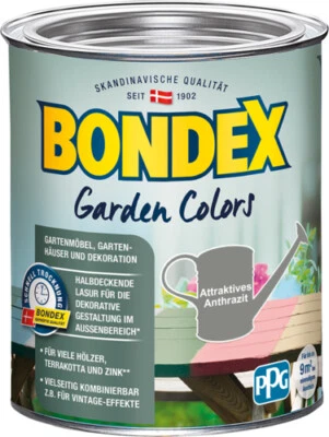 Bondex garden colors att.anthrazit 0,75l Innen & Außen attraktives anthrazit - Bild 1 von 2