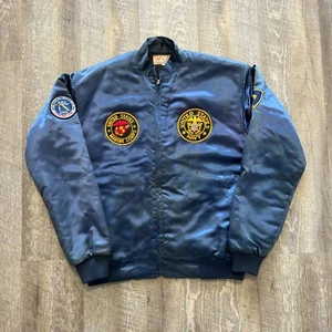 Vintage Caribbean Sea Gitmo Bay Cuba Souvenir Jacket L - Picture 1 of 9