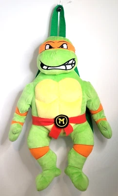 Teenage Mutant Ninja Turtles TMNT Michelangelo 2011 Plush Backpack See Pics/Desc - Image 1 of 4