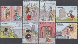 GAMBIA # 1004-11 DISNEY STAMPS CELEBRATING LONDON's INT'L STAMP EXHIBITION - Picture 1 of 1