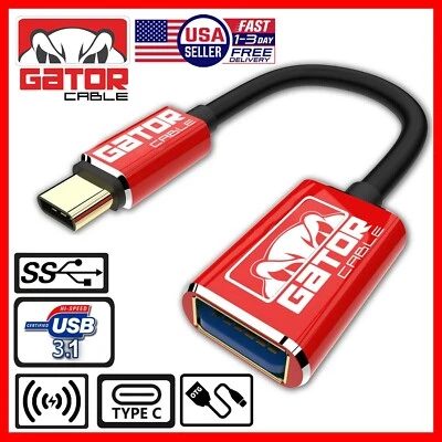 USB-C Type-C to USB 3.0 OTG Adapter Converter Cable Cord For Samsung Universal - Image 1 of 4