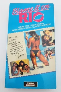 BLAME IT ON RIO  VHS, 1983 Michael Caine Demi Moore Michelle Johnson  - Picture 1 of 6