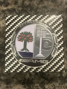NEW TREE A.M.G Central Control Button Multimedia Knob Sticker AMG mercedes - Picture 1 of 2
