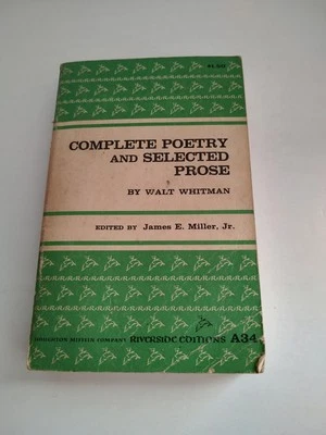 Complete Poetry and Selected Prose by Walt Whitman Paperback 1959 - Image 1 of 4