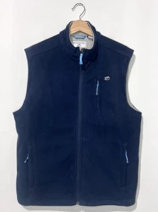 Southern Tide Sport Herren Fleece Weste M Navy Reißverschlusstaschen Ärmellose Jacke Logo - Bild 1 von 12