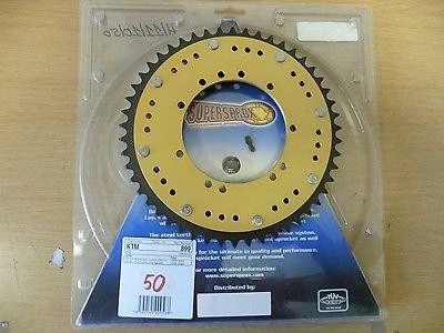 Kettenrad Supersprox Stealth 50 Zähne sprocket passt an Ktm Sx 50 98-04 sw-gelb - Bild 1 von 2