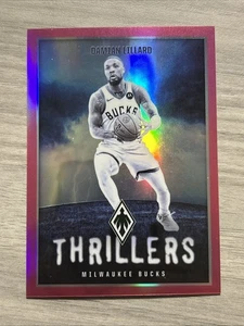2023-24 Panini Phoenix Damian Lillard #16 Pink Thrillers #/99 Milwaukee Bucks - Picture 1 of 10
