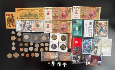 HUGE US & FOREIGN COIN COLLECTION BULLION LOT Gold SILVER 80 PLUS Coins! - Image 1 of 4