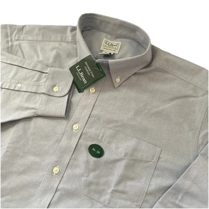 Camisa de tela Oxford clásica sin arrugas LL Bean para hombre 16-33 ajuste tradicional nueva con etiquetas - Imagen 1 de 7
