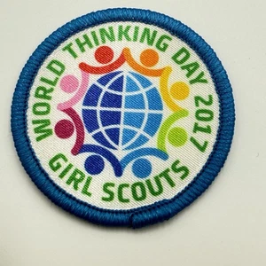 Girl Scouts World Thinking Day 2017 Patch Badge Round - Picture 1 of 4