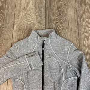 Chaqueta Lululemon Define Herringbone Mujer’s Gris Cremallera Completa Jaspeado 6 - Imagen 1 de 9