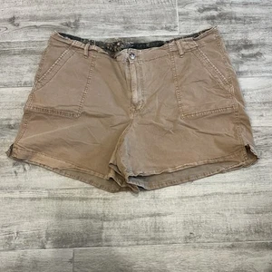 Maurices Shorts Women’s Plus Size 24W Brown Khaki Stretch Casual 5” Inseam - Picture 1 of 7