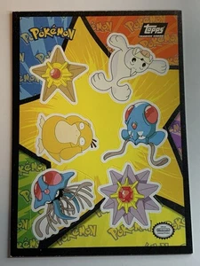 1999 Topps Pokemon Movie Edition Sticker Psyduck/Seel/Starmie/Staryu Black (B) - Picture 1 of 2
