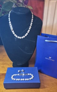 Swarovski Una Angelic White Crystal Jewellery Set with Box & Bag – Excellent - Picture 1 of 10