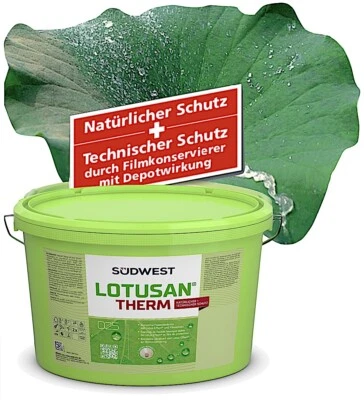Südwest Lotusan Therm Weiß - echte Siliconharz Fassadenfarbe / Vollwärmeschutz - Bild 1 von 4