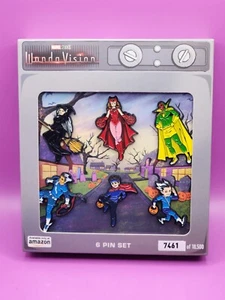 WandaVision 6 Pin Set Amazon Exclusive LE18500 Disney D23 Expo - Picture 1 of 3