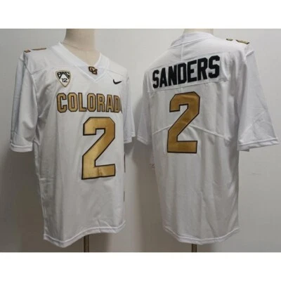 SHEDEUR SANDERS COLORADO BUFFALOES College #2. Sewn Jersey WHITE SZ XXXL NWT - Image 1 of 4