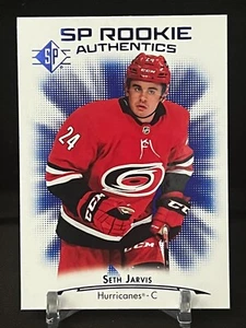 2021-22 SP Hockey SP Rookie Authentics blau Seth Jarvis #139 Hurricanes RC - Bild 1 von 2