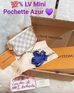 100 % authentische Louis Vuitton Mini Tasche Azure neu/unbenutzt mit Box - Bild 1 von 6