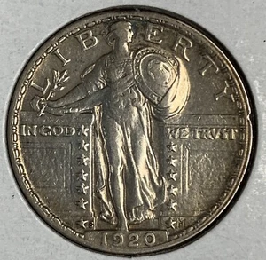 1920-S Standing Liberty Quarter, AU (8991) - Picture 1 of 2
