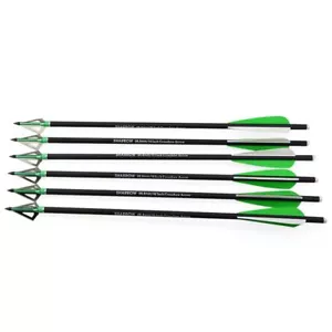 16" 17" 18" 20" 22" Crossbow Bolts Carbon Arrows Arrowheads Archery Hunting - Picture 1 of 19