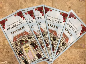 Hendricks Gin laminated drink cards. 5 by 10 inch. Free Shipping USA - Picture 1 of 4