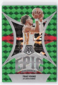2023-24 Panini Mosaic Trae Young #6 Epic Performers Green Prizm Hawks - Picture 1 of 2