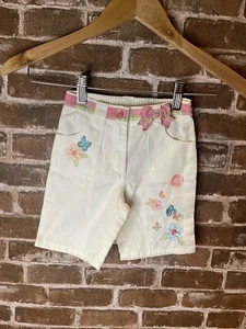 NEU MIT ETIKETT GYMBOREE PALM FEDERN WEISS CAPRIS 18-24 MONATE CAPRIHOSE 3D SCHMETTERLINGE - Bild 1 von 4