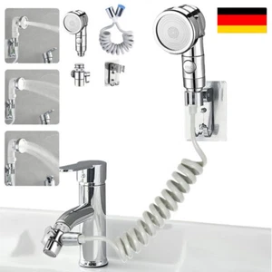 Aspersor Cabezal de Ducha Ducha de Mano con Manguera para Grifo de Lavabo - Imagen 1 de 7