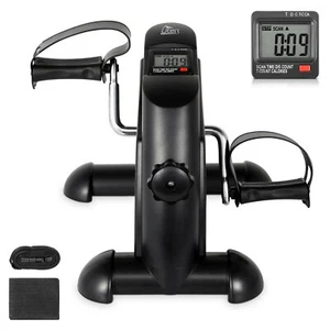 Mini Exercise Bike Pedal Exerciser Cycle Adjustable Resistance w/LCD Display - Picture 1 of 19