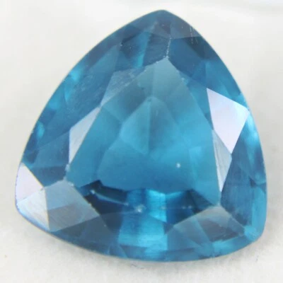 Piedras preciosas sueltas certificadas corte trillón turmalina azul natural de 7,35 quilates Foto 1 de 4