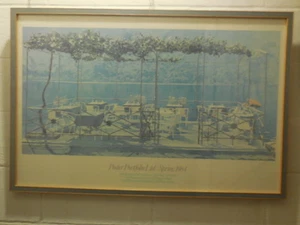 Original Art Frame Poster David Lingwood 1984,by The Lake- Design Gregory Downer - Picture 1 of 10