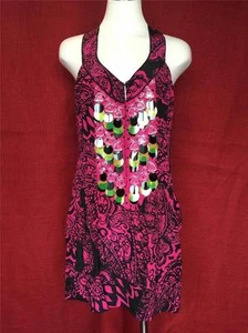NANETTE LEPORE FUCHSIA LUMINOUS DRESS SZ 4 STYLE 879-4530 $378* - Picture 1 of 5
