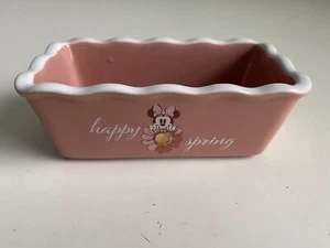 Disney Minnie Mouse Happy Spring Mini Laib Brot Backform Schale Keramik Neu - Bild 1 von 13