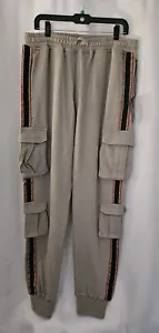Detache Labs The Piranha Taped Cargo Sweats in Light Khaki 2XL Urban Streetwear - Picture 1 of 10