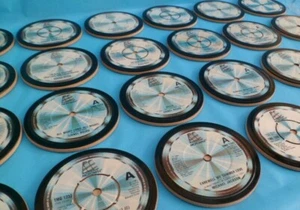 MOTOWN DRINKS COASTERS Vinyl Record Original Upcycled Singles Choose Song/Artist - Picture 1 of 10