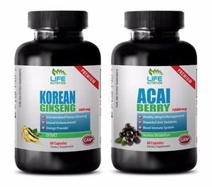 libido herbal supplement - KOREAN GINSENG – ACAI BERRY COMBO 2B - acai organic - Picture 1 of 12
