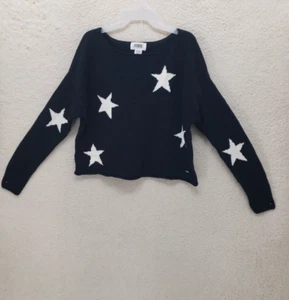 Maglione donna rosa Victoria Secret extra piccolo nero fantasia crop knit pullover - Foto 1 di 17